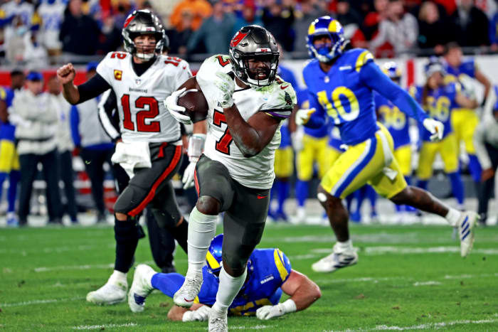 Buccaneers Leonard Fournette vs Los Angeles Rams